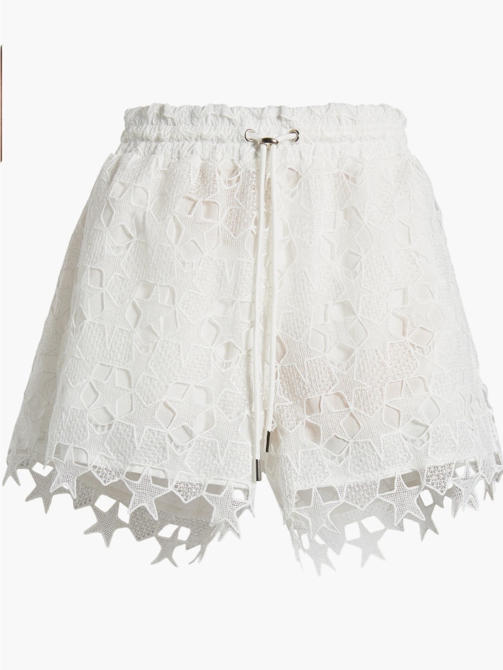 7 For All Mankind Lace Drawstring Waist Shorts XL